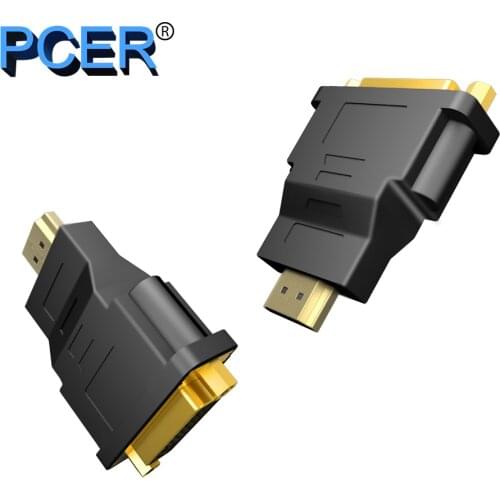 PCER Converter DVI Female to HDMI male 1920*1080P Support for Computer Display Screen projector tv DVI adapter HDMI adapter