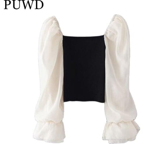 Женские длинные майки PUWD China At AliExpress
