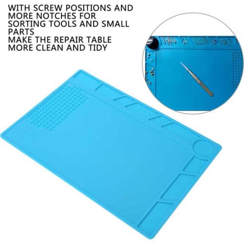 33.6 x 22.6cm Watch Repair Pad Rubber Soldering Station Mat Non-Slip Anti-Static Watchmaker Tools Accessory