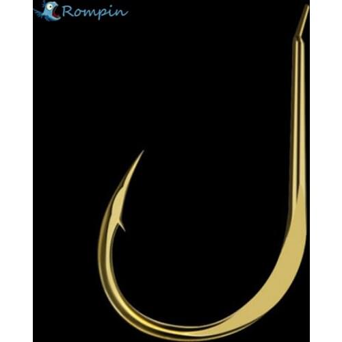 Rompin 20pcs/box Super Sharp Carp fishing hooks Forged High Carbon Steel Fish Hook High Quality with free hook box