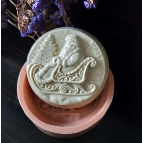 Christmas Santa Claus shape soap mold silicone mold for soap making DIY handmade silicone soap molds cake tools resin clay molds