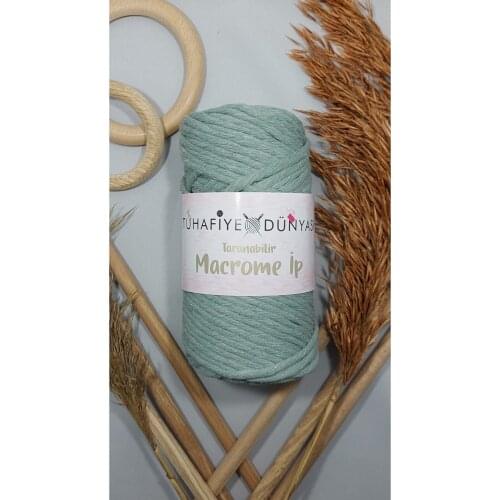Scannable Macrame rope 250GR Green Almond Green