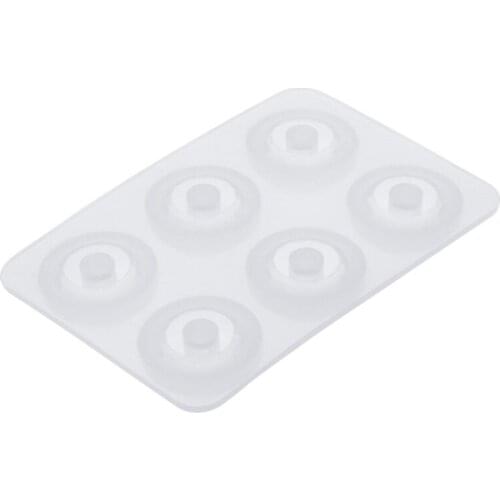 Silicone Mold Beads Round Rhombus DIY Jewelry Ring Crafts Decorative Epoxy Resin 62KE