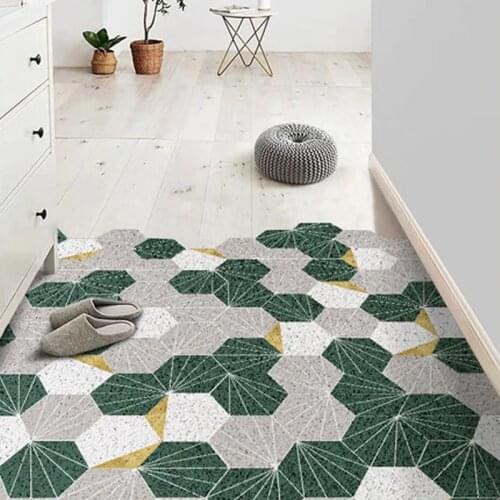 Extra Durable Front Door Mat Diamond Plaid Rug Entry Non-Slip Waterproof Doormat Outdoor Indoor Easy Clean Rug Entryway Green