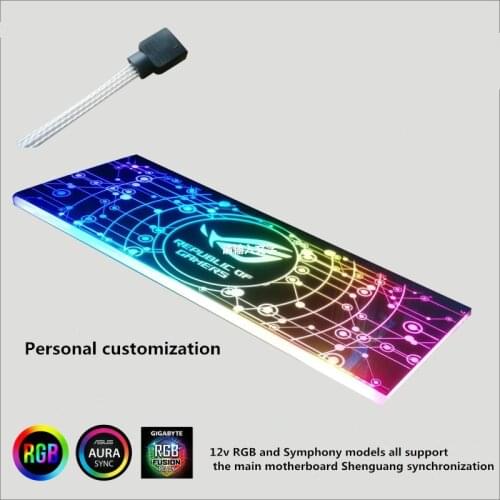 Graphics card light board Graphics card back panel Symphony board Chassis decoration diy custom