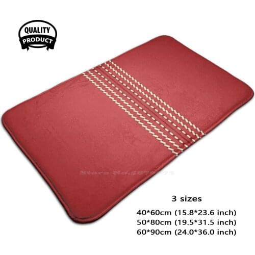 Cricket Ball Sports Face Comfortable Door Mat Rug Carpet Foot Pad Cricket Ball Sports Face