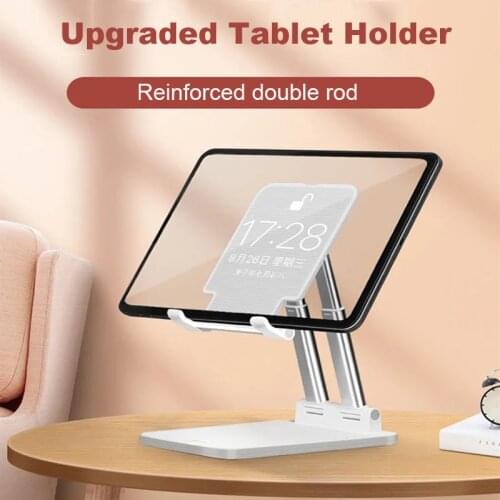 Universal Phone Adjustable Holder for Tablet Desk Mount Stand Phone Tablet Live Desktop Phone Holder for Ipad Iphone Samsung S21