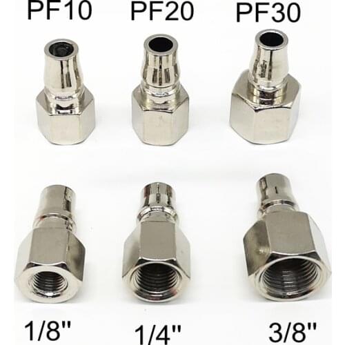 1PCS High Quality PF10 PF20 PF30 C type Female Thread Quick Coupler Plug Socket Connector Pneumatic Fittings