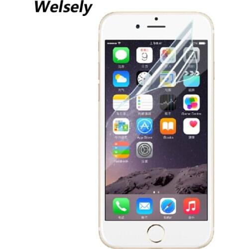 100pcs HD Clear Glossy Front Screen Protector Protective Pet Film Shield For apple iphone7 6s 6 5 s 5c Se 4 s 7 plus Accessories