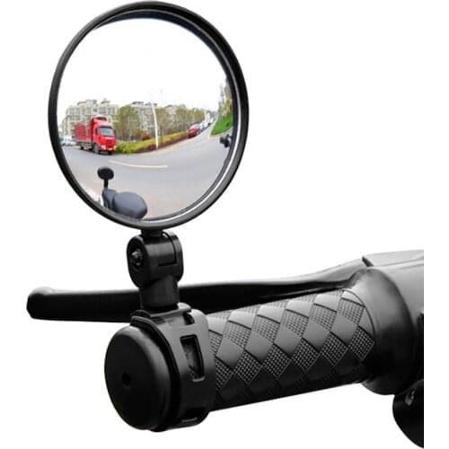 Universal MTB/Road/Electric Bicycle Rearview Bike Handlebar Wide Angle Rear View Mirror 360 Degree Rotatable Bike Accessories