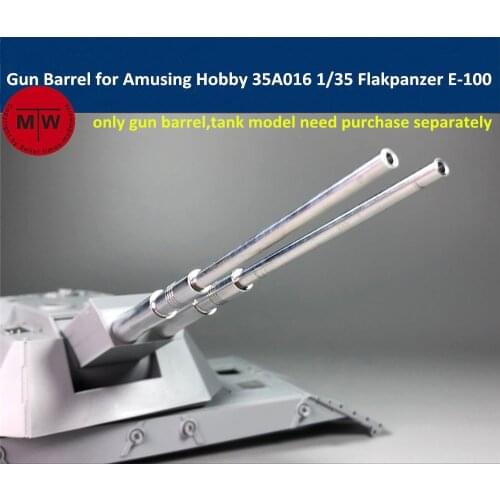 1/35 Scale Metal Gun Barrel for Amusing Hobby 35A016 88mm Flakzwilling Flakpanzer E-100 Model