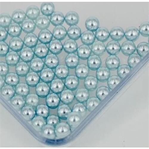 1.5mm-18mm Lt Blue Color No Holes Pearl Bead Loose ABS Plastic Imitation Pearl Beads for Garment Hand Craft Art Decoration DIY