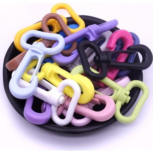 Sutoyuen 200pcs Plastic Snap Hooks Rotary Swivel Backpack Belt Straps Buckles Briefcase Strap Clasp Garment Webbing 25mm
