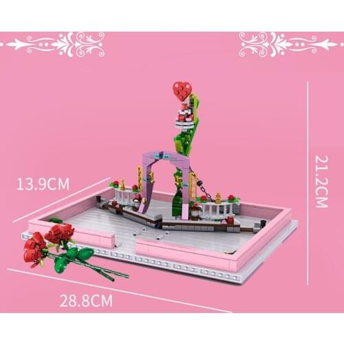 2021 Love 520 Creative Building Blocks Fit Lepining Idea Bricks The Romantic Story Book Model Toys For Children Valentines Gifts