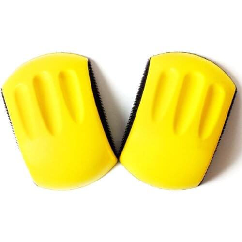 5 Inch Mouse Shaped Foam Hand Grinding Hook & Loop Backing Pad Sandpaper Holder Sanding Grinding Block