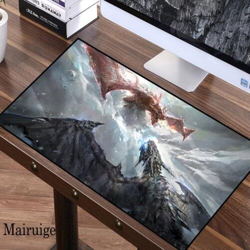 Mairuige Cool Dragon Pattern Large Size Gaming Mouse Pad Notbook PC Gaming Accessories XXL Mousepad Keyboard Desk Mat Non-slip