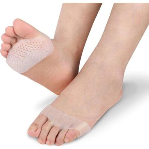 Hot 1 Pair Silicone Forefoot Pads Soft Breathable Foot Protector Pain Relief Insole