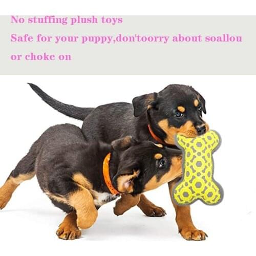 Pet Toys Bone Shape Durability Chew Dog Toys Puppy Squeaky Chew Bite Resistant Toy Pets Accessories Supplies