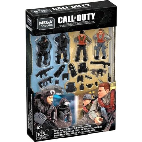 Mega Construx Call of Duty Seals vs Submariners micro action figure GFW67 Collectible Birthday Gifts for Adults and Children