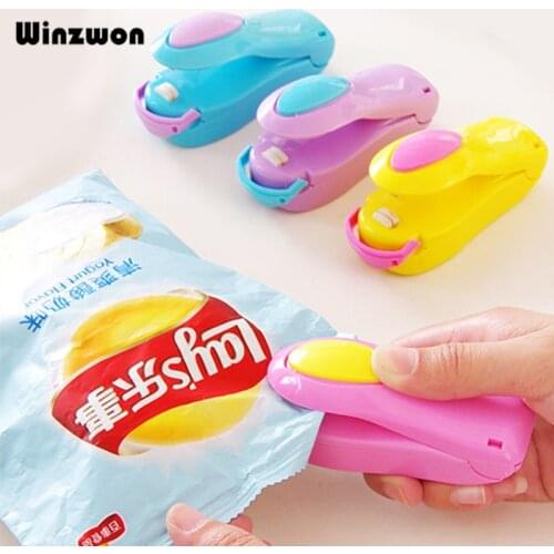 Mini Bag Clip Handhold Plastic Bag Sealer Electric Sealing Machine Vacum Food Bag Sealer Impulse Sealer Home Kitchen Storage
