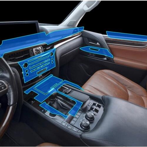 Sticker For Lexus transparent Protective TPU Film stickers for Lexus IS RX LX570 Console Gear Car Accessories