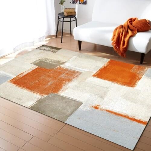 Orange Paint Graffiti Abstract Carpets for Bedroom Home Decor Carpets Kawaii Rugs and Carpets for Home Living Room Outdoor Rug