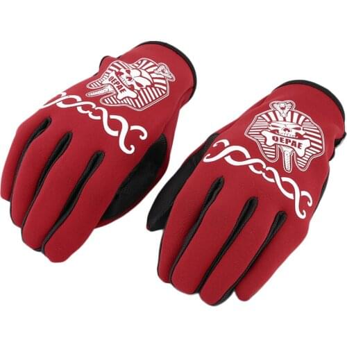 Pharaoh Pattern Man Woman Cycling Gloves Outdoor Sports Motorcycle Equipment Racing Windproof Warm Gloves