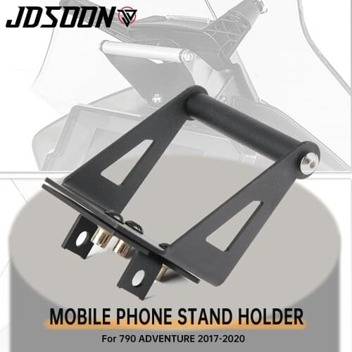 Motorcycle Front Stand Holder Smartphone For KTM 790 Adventure R ADV 2019 2020 2021 GPS Bar Mobile Phone Stand GPS Black