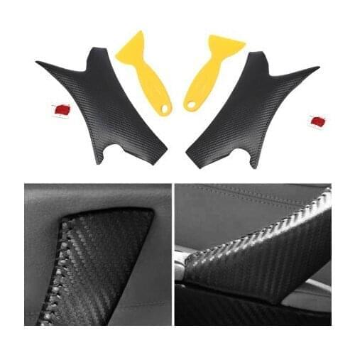 BMW 3 Series E90 E91 E93 05-12 Ar Inner Door Handle Armrest Hand-sewn Leather Case Mini Leather Door Panel Handle Cover Frame