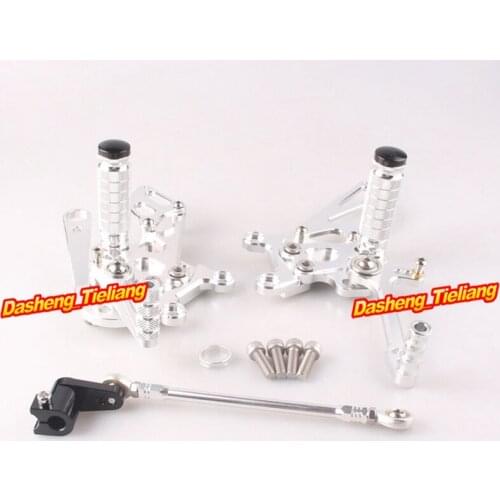 Adjustment Shift Foot Pegs Rest Rear Set Footrests Kit For Aprilia RSV4 2009 2010 2011 2012 2013 2014 Motorcycle Accessories