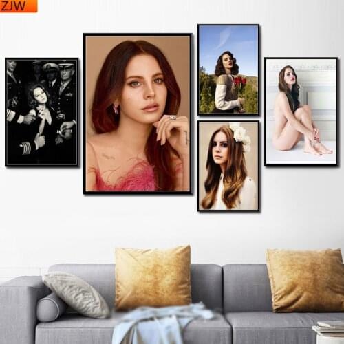 Full diamond embroidery Lana Del Rey singer model 5D DIY diamond painting craft bag home decor