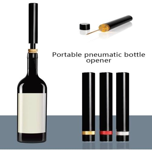 Portable Air Pump Wine Bottle Opener Safe Air Pressure Corkscrew Stainless Steel Pin Cork Remover BarTools Kitchen Accessories