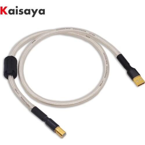 Silver-plated Hifi usb Cable High Quality 6N OCC Type A-B / A-A / A-MINI DAC Data USB Cable T1190