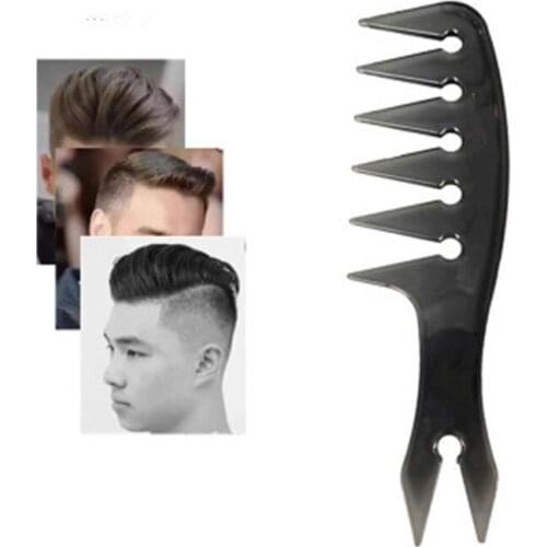 1Pc Mens Oil Head Comb Back Wide Tooth Comb Hair Styling Styling Comb Fluffy Comb High Texture Comb Productos De Barberia
