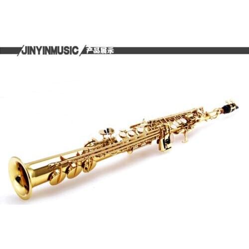 Soprano Saxophone Electrophoresis gold lacquered USA springs ltalian leather pad