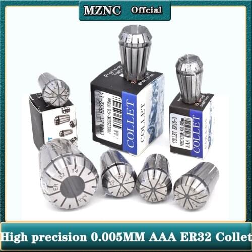 AAA Precision 0.005mm 3-20mm ER32 er spring collet chuck Engraving machine spindle clamp cnc tool holder clamping lathe collet