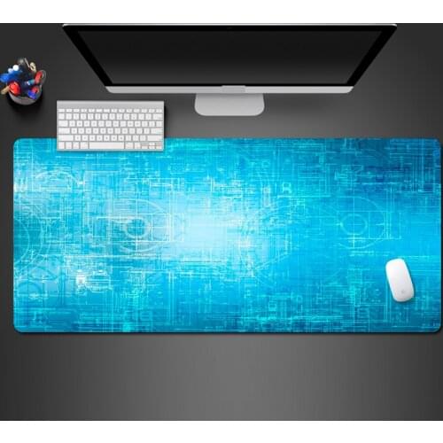 Advanced Blue Mouse Pad High Quality Best-Selling 3D Simple Non-Slip Pad Natural Rubber Washable Custom Office XL Pad