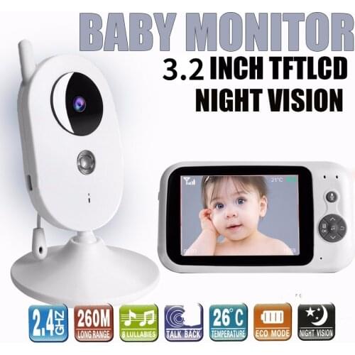 303A 3.5 Inch baby monitor with camera mini video baby monitor Night Vision Surveillance Security Camera Babysitter Temperature