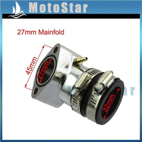 27mm Performance Racing Intake Manifold For GY6 125cc 150cc Chinese Moped Scooter Go Kart Buggy