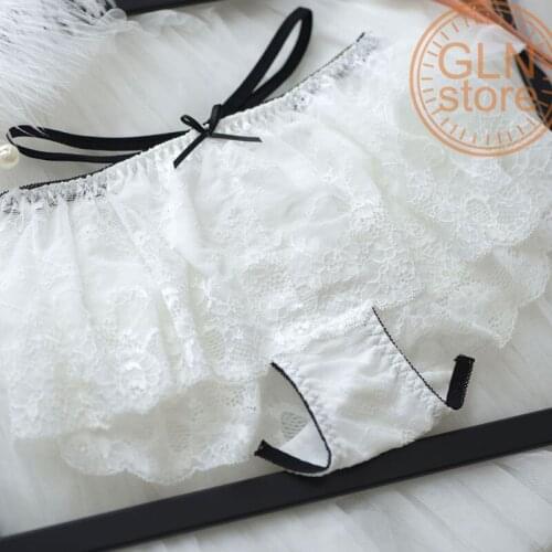 Womens Underwear Girls Shorts Comfortale Cotton Crotch Boxer Ladies Panties Lace Hollow Sexy Ribbon Beautiful Waistline 219