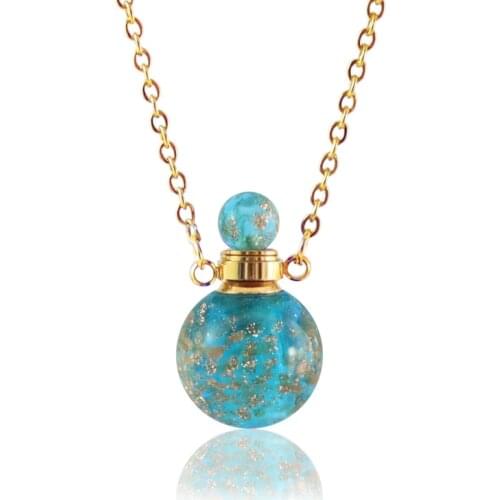 1PC Glass Urn Necklace Keepsake Cremation Locket Jewelry Pendant Hold Ashes Memorial Cremation Jewelry