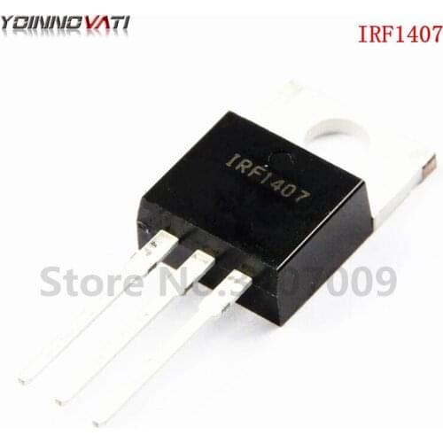 10pcs/lot IRF1407 FET 75V 130A TO220 transistor F1407 new original