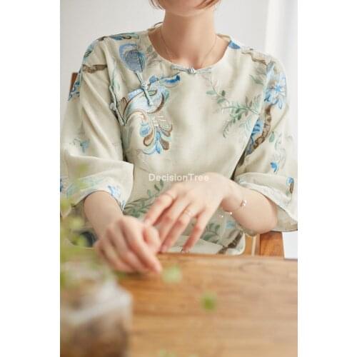2021 traditional chinese clothing cheongsam shirts woman cheongsam blouse qipao blouse cheongsam qipao shirts cheongsam blouse