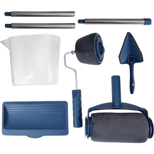 Multifunctional 8pcs Paint Runner Pro Roller Brush Tools Set Paint Roller Set for Room Wall Painting Tools Set Dropshipping