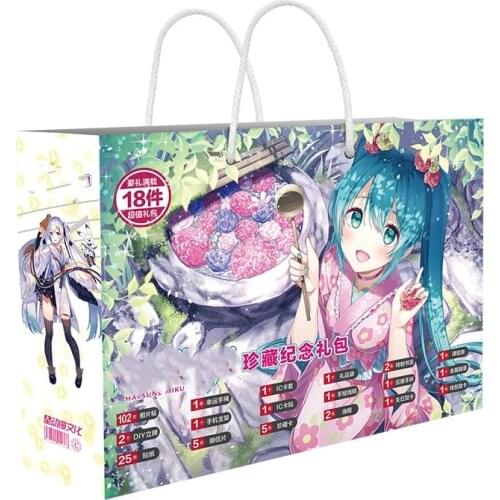 30CM Boxed Anime Sakura Gift Bag Collection Toy Include LIZEYAN Baiqi Postcard Poster Badge Sticker