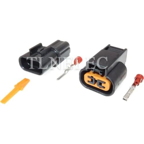 PB621-02020 PB625-02027 KUM 2 Pin Way Male Female Black Sensor Fog Lamp Auto Connector for Mitsubishi Souast