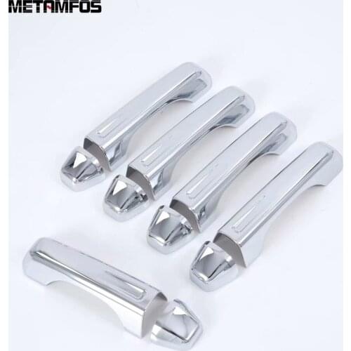 For Jeep Wrangler SUV 2018 2019 Carbon Fiber Door Handle Catch Cap Cover Molding Trim Frame Exterior Accessories Car Styling