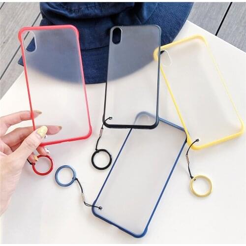 For Xiaomi A3 9 9T 8 9SE Redmi K20 Pro 7 7A Note 7 Case No Edge Translucent PC+TPU Phone Cover