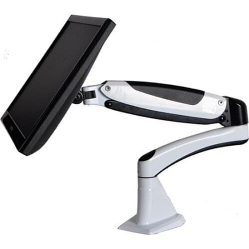 Ergonomic Gas Spring 360 Degree Desktop Clamping 15"-27" Monitor Holder Arm LCD LED TV Mount Bracket Loading 0-8kgs