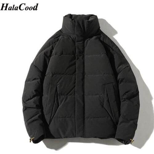 HALACOOD 2020 New Winter Jacket Men Fashion Stand Collar Male Parka Jacket Mens Solid Thin Jackets and Coats Man Winter Parkas